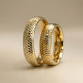 5mm Gold Wedding Band – Braided Faceted – 9ct/14ct/18ct Gold