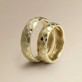 5mm Gold Wedding Band – Lattice Micro Texture – 9ct/14ct/18ct Gold