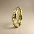 5mm Gold Wedding Band – Stella Diamond Line – 9ct/14ct/18ct Gold
