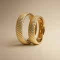5mm Gold Wedding Band – Granulated Texture – 9ct/14ct/18ct Gold