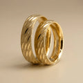 5mm Gold Wedding Band – Leaf Engraved – 9ct/14ct/18ct Gold