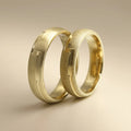 5mm Gold Wedding Band – Segment Satin Texture – 9ct/14ct/18ct Gold