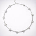 Margot Sparkling Star Choker | Silver Plated
