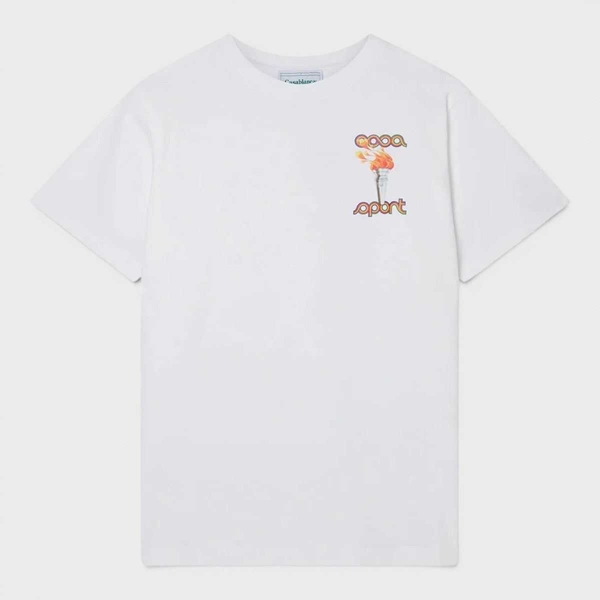 La Flamme Du Sport Printed T-Shirt White