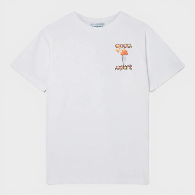La Flamme Du Sport T-shirt med print hvid
