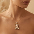 Gold Pendant – Teddy Bear Playful and Luxurious Charm | Gold | Majestic Jewellery