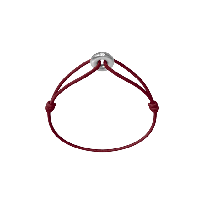 Mini Silver Soho Diamond Cord Bracelet