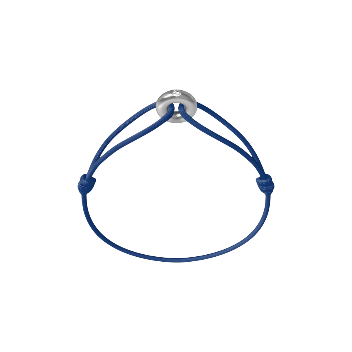 Mini Silver Soho Diamond Cord Bracelet