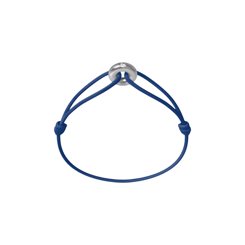 Mini Silver Soho Diamond Cord Bracelet