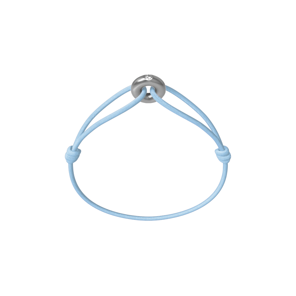 Mini Silver Soho Diamond Cord Bracelet