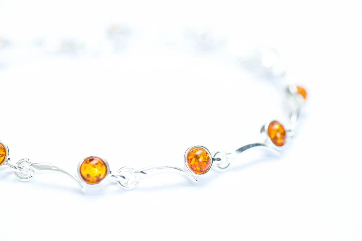 Minimalistisches Cognac-Bernstein-Armband