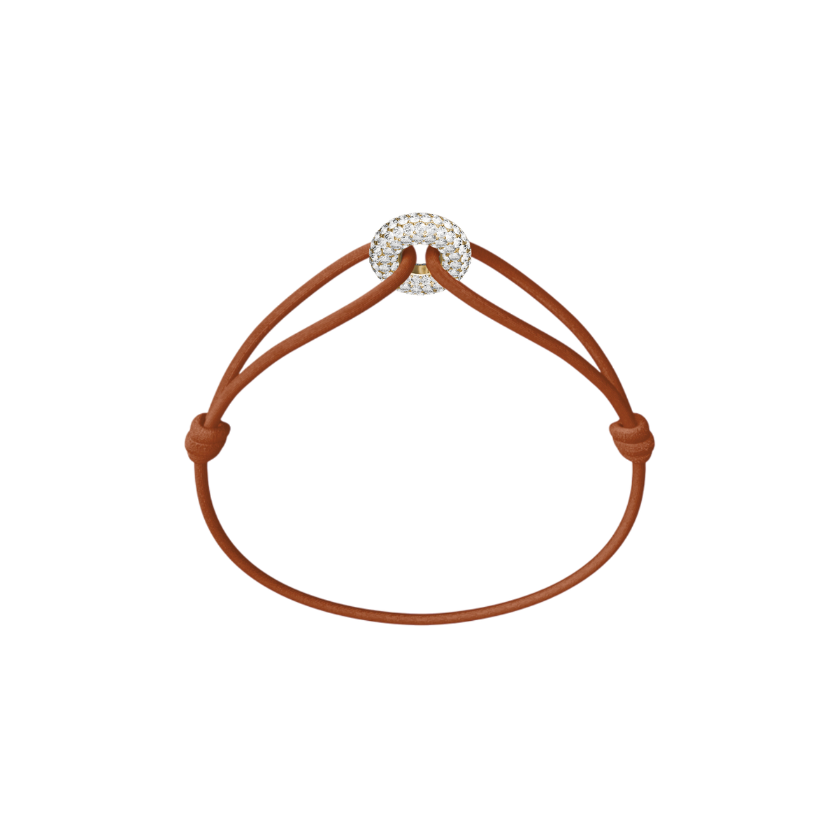 Mini Golden Soho Pavé Cord Bracelet