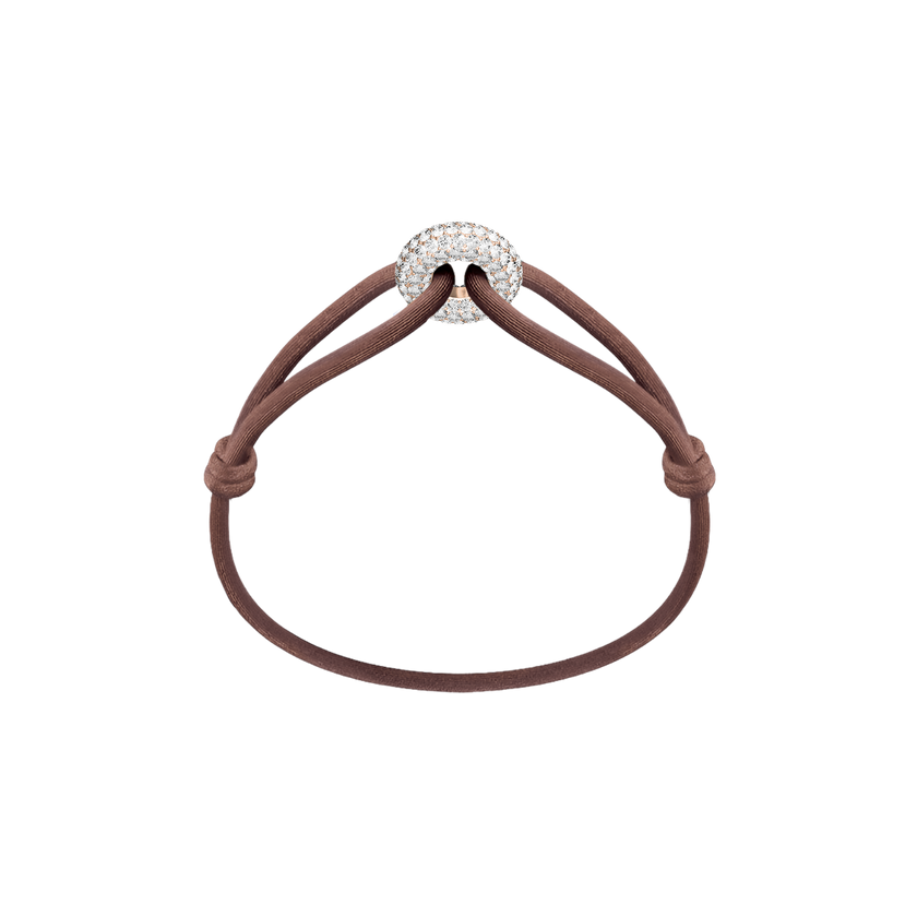 Rose Soho Pavé Cord Bracelet