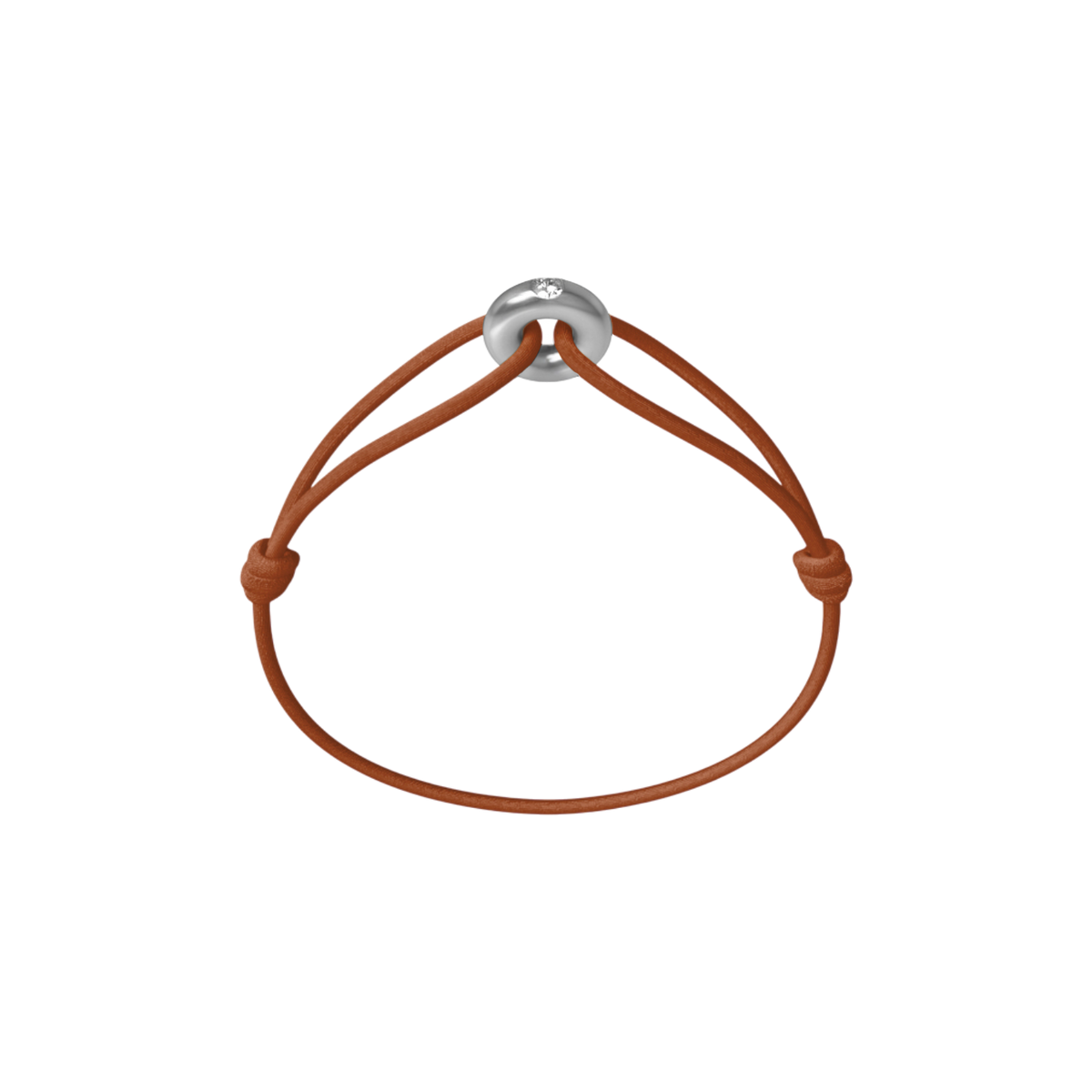 Mini Silver Soho Diamond Cord Bracelet