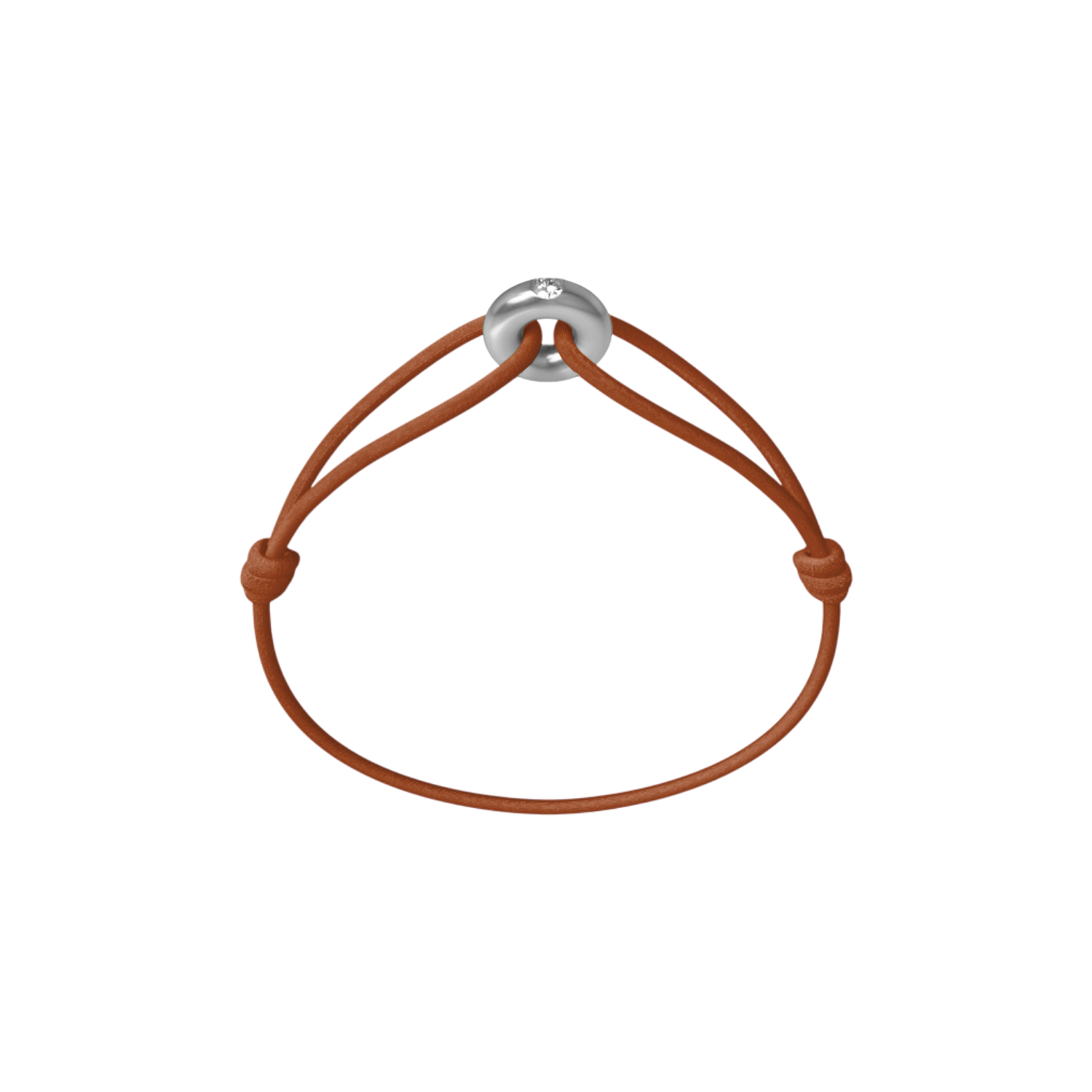 Mini Silver Soho Diamond Cord Bracelet