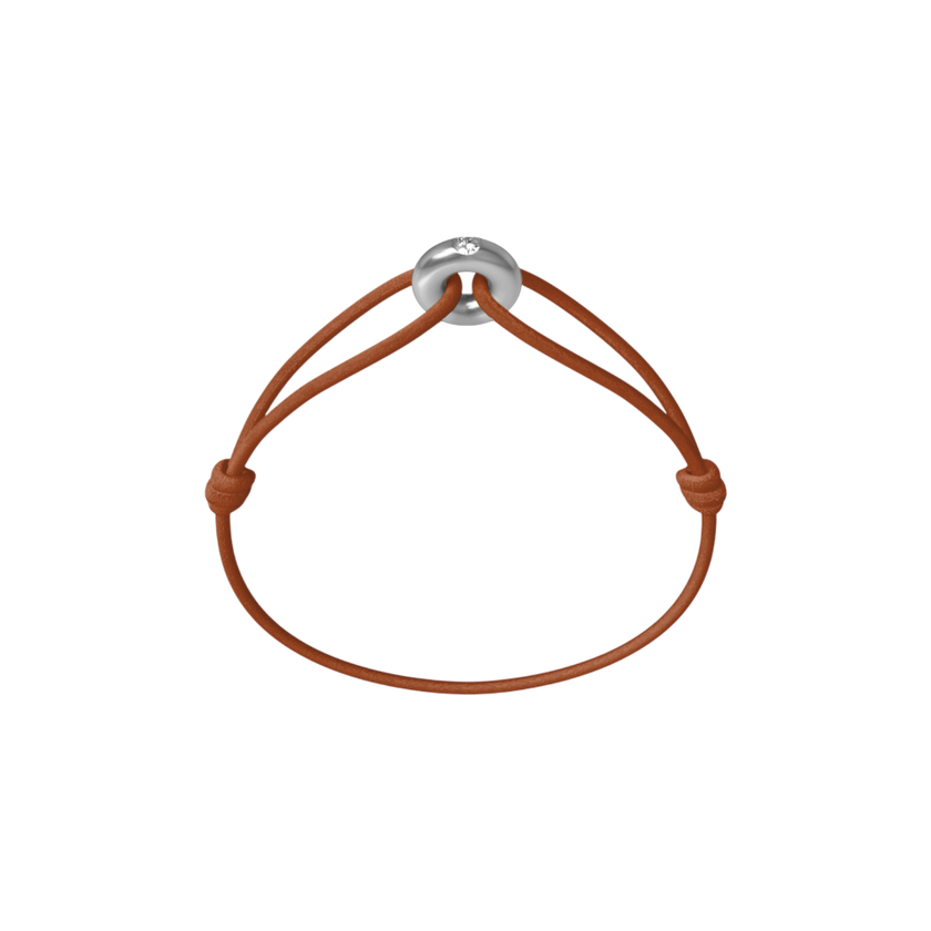 Mini Silver Soho Diamond Cord Bracelet
