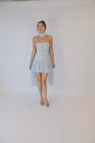 Monaco Dress and Scarf in Baby Blue