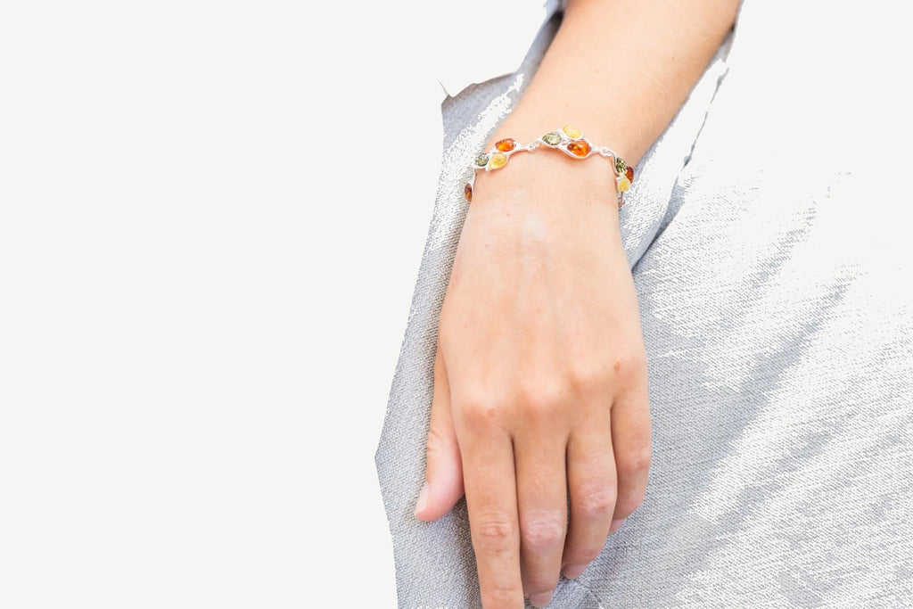 Multicolour Statement Link Bracelet