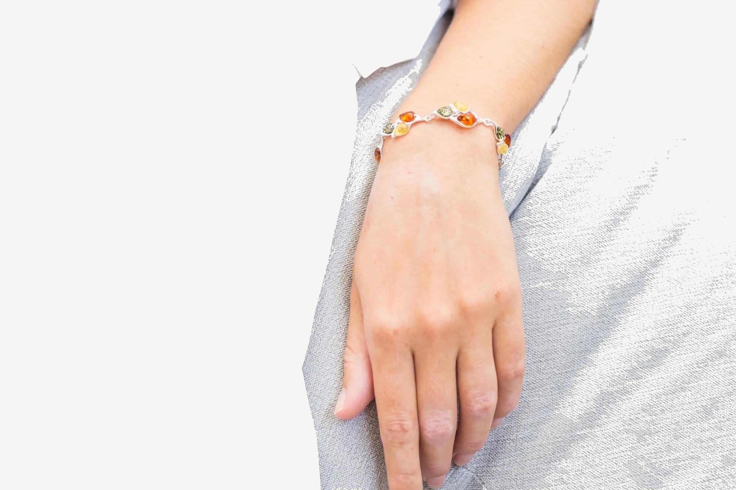 Multicolour Statement Link Bracelet