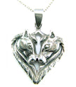 Silver Steed Horse Heart pendant