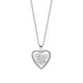 Laura Ashley Silver Spring Posy Vintage Heart Necklace