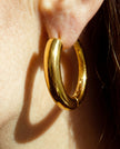 Orecchini a cerchio Nia Large | Vermeil oro