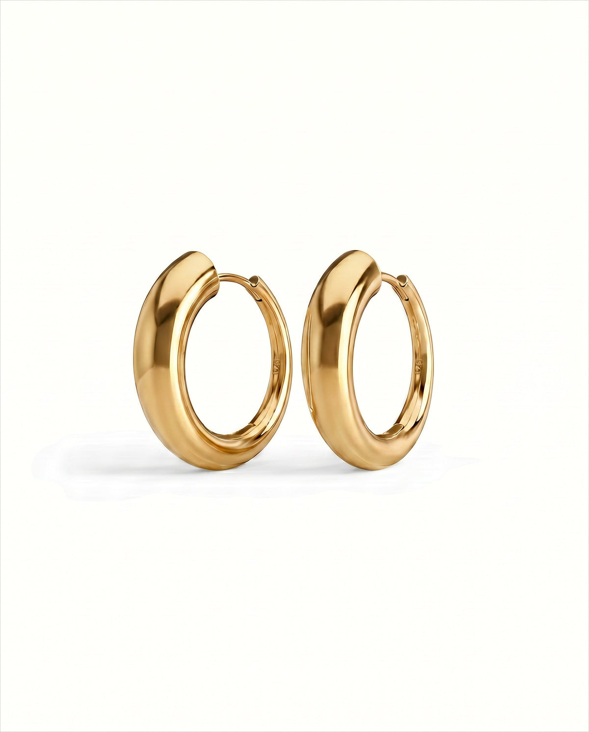Orecchini a cerchio Nia Large | Vermeil oro