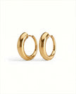 Orecchini a cerchio Nia Large | Vermeil oro