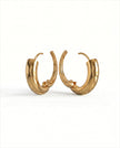 Orecchini a cerchio Nia Large | Vermeil oro