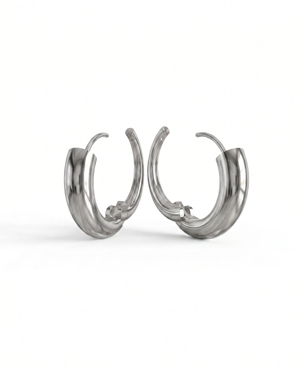 Nia Large Hoops | Sterling Silver