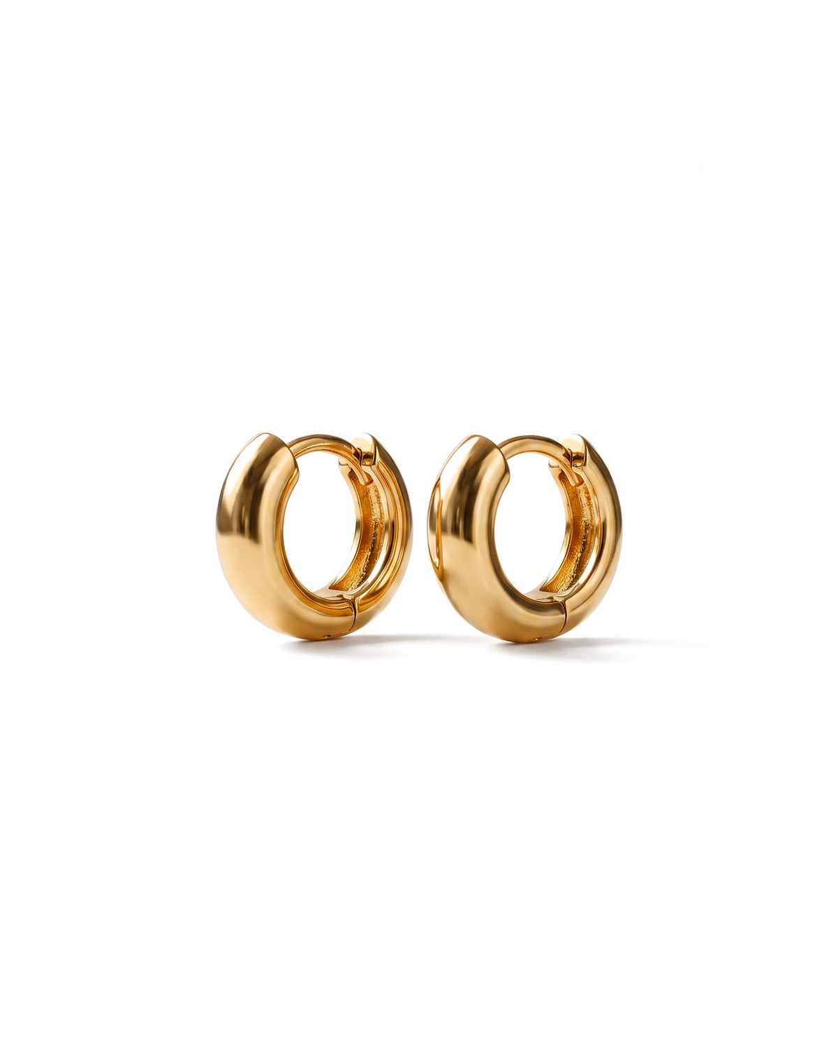 Nia Small Hoops | Forgyldt sølv