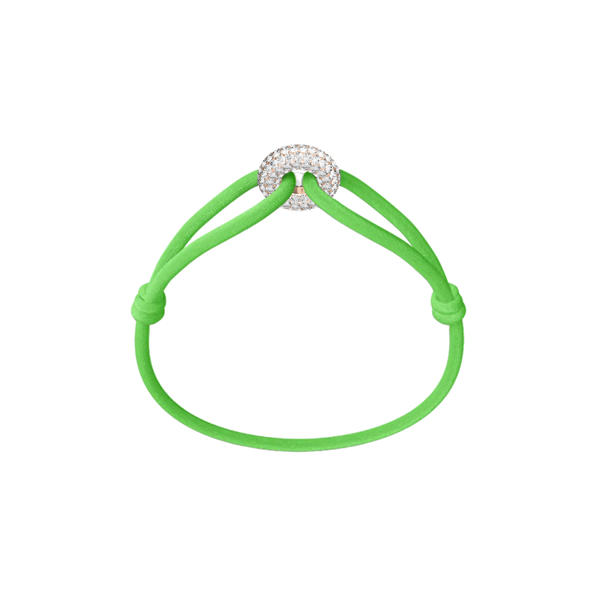 Rose Soho Pavé Cord Bracelet