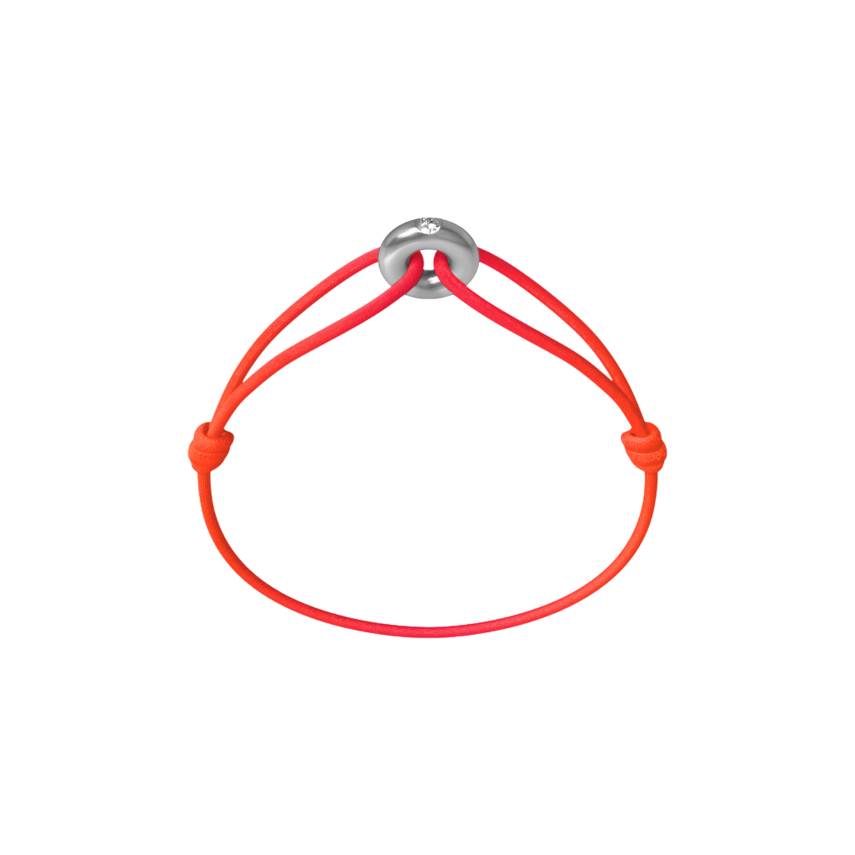 Mini Silver Soho Diamond Cord Bracelet