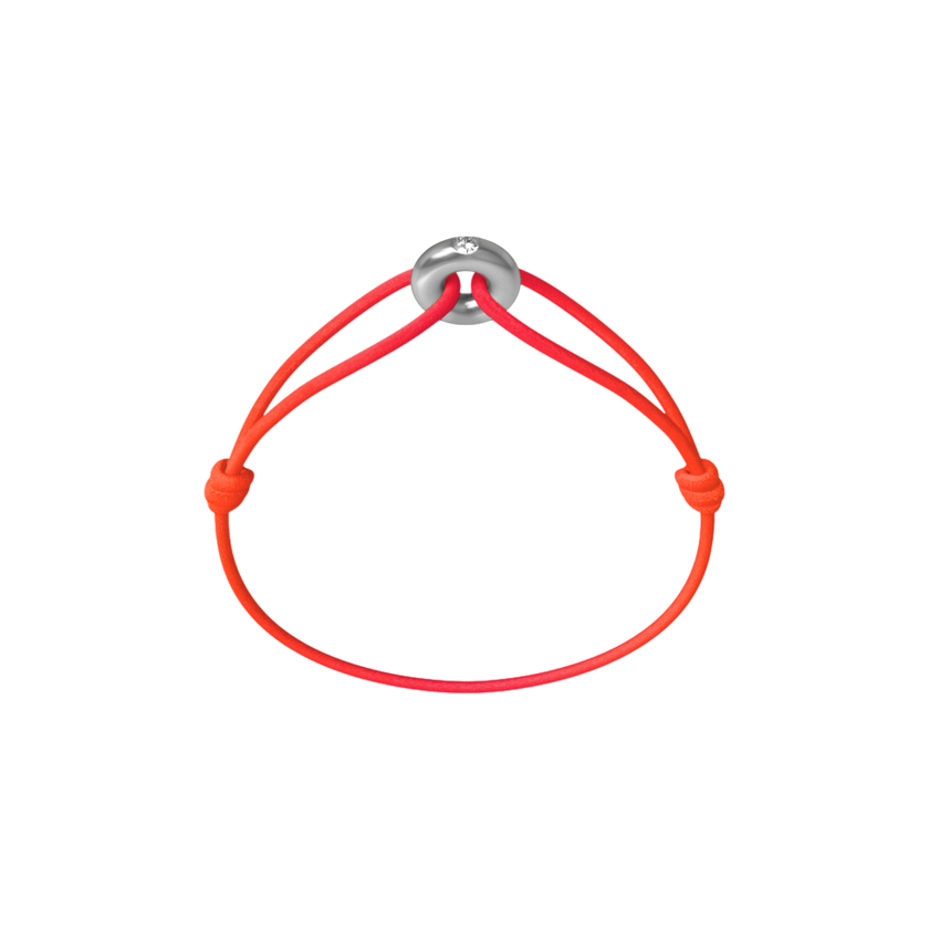 Mini Silver Soho Diamond Cord Bracelet