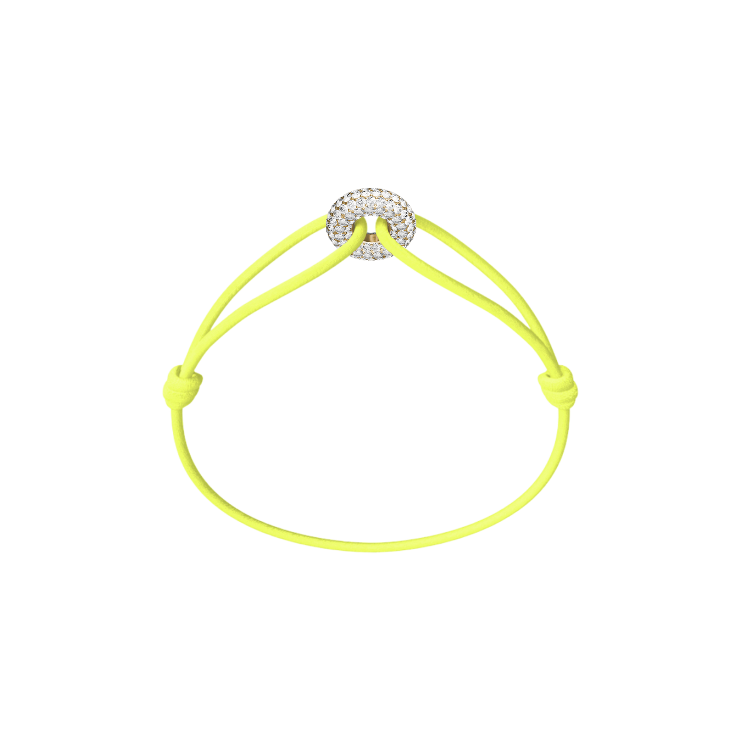 Mini Golden Soho Pavé Cord Bracelet