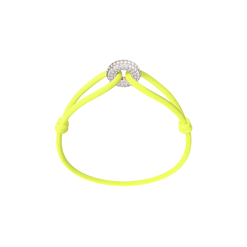 Rose Soho Pavé Cord Bracelet