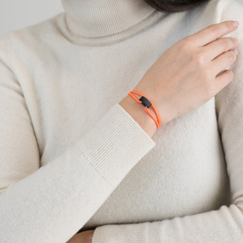 Carbon Regent Cord Bracelet