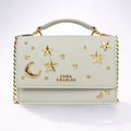 Nova Star Studded Handbag - Grey & Gold