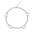 Aura O Ring Curb Chain Choker Necklace