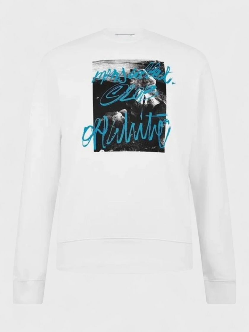 Off-White Graphic Crewneck Logo Print White