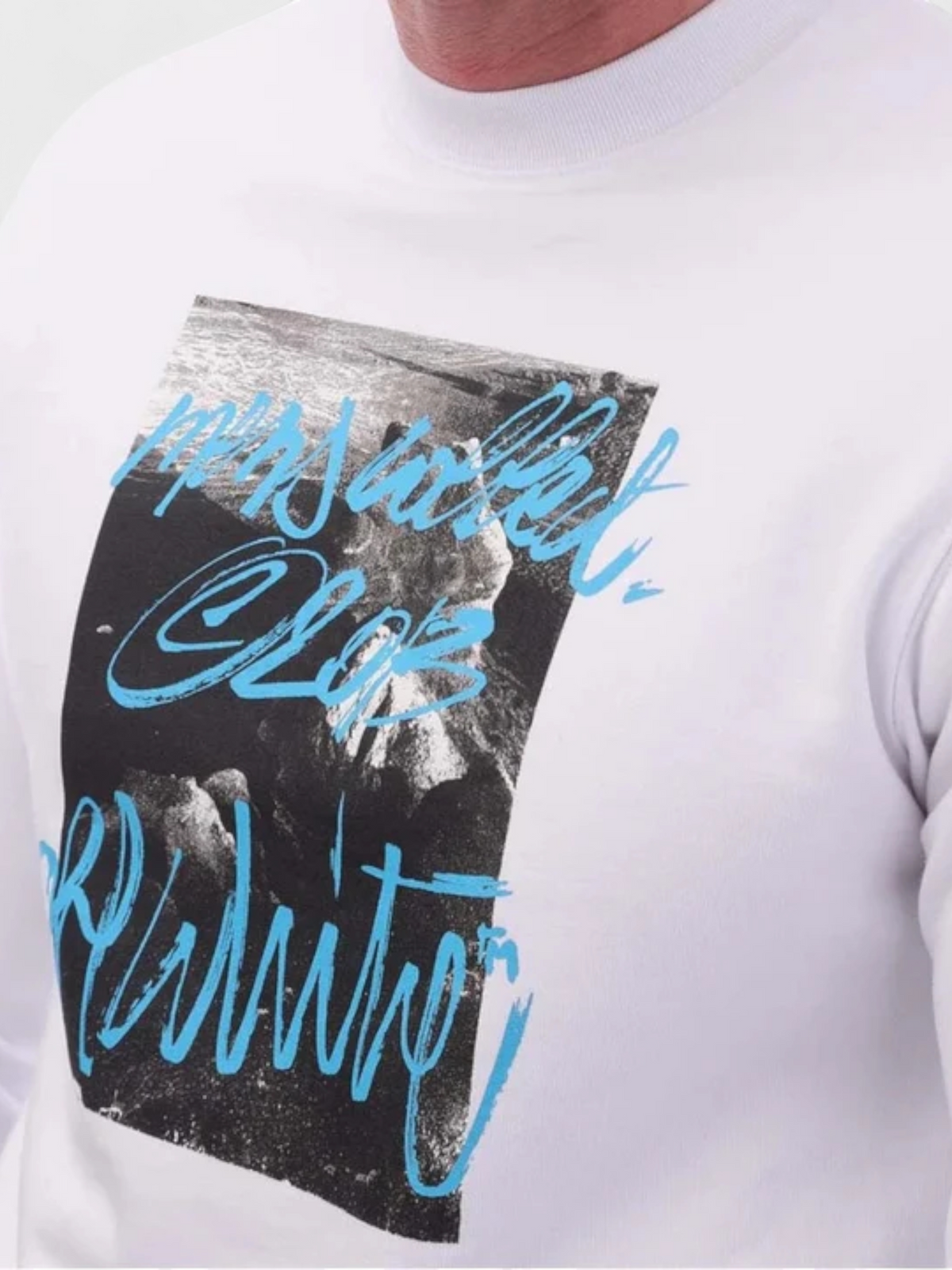 Off-White Graphic Crewneck Logo Print White