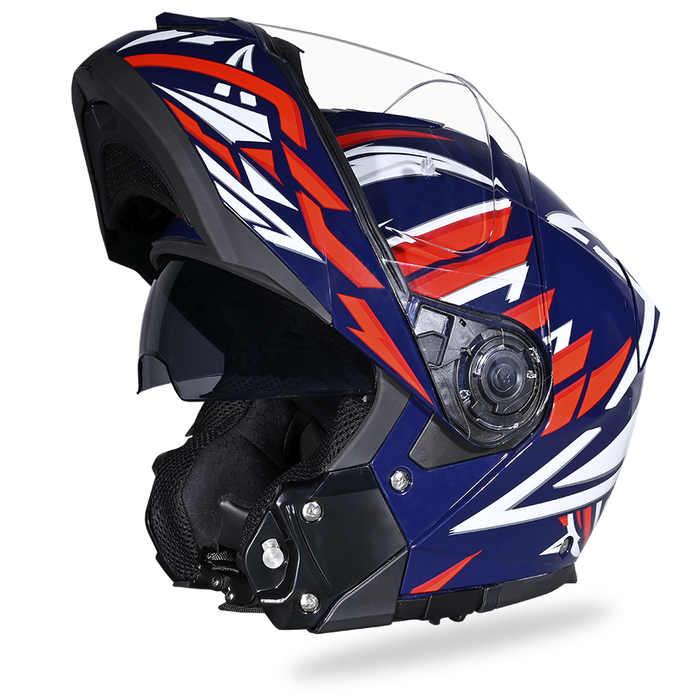 Daytona Glide Modular Motorcycle Helmet - DOT & ECE Approved, Bluetooth Ready, Dual Visor, Men/Women/Youth - W/ Liberty