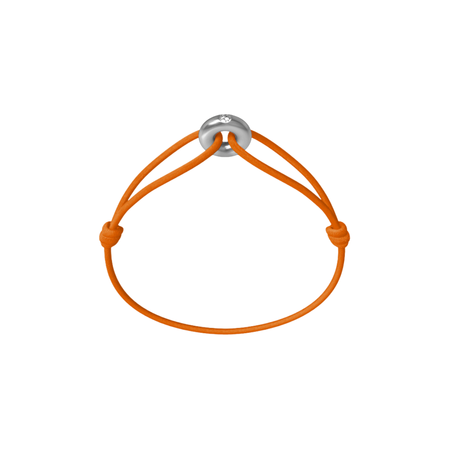 Mini Silver Soho Diamond Cord Bracelet