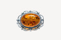 Oval Classic Framed Amber Brooch