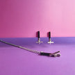 Minimalistische Onyx-T-Bar-Halskette aus Silber