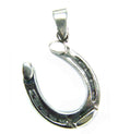 Silver Steed Detailed Horseshoe Pendant