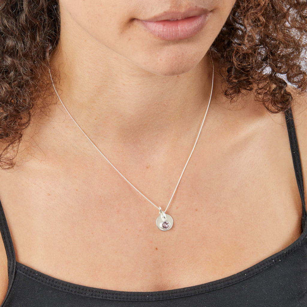 Crystal Birthstone Pendant