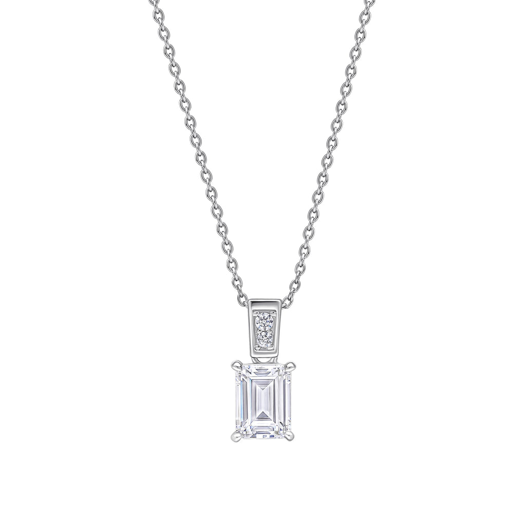 Diamonfire Emerald Cut Zirconia Pendant