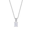 Diamonfire Emerald Cut Zirconia Pendant