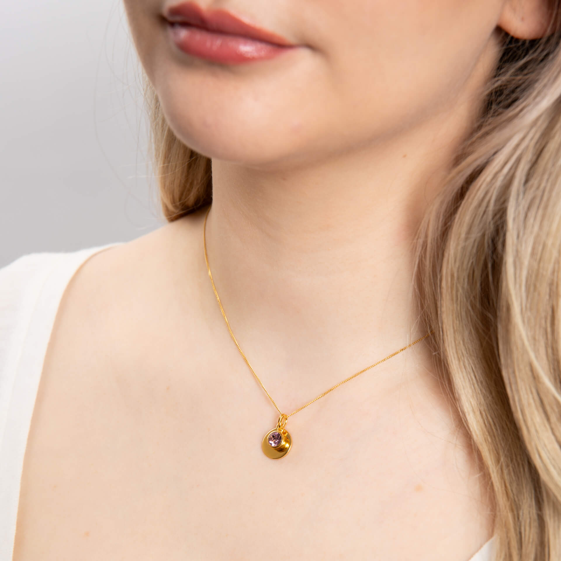 Crystal Birthstone Pendant